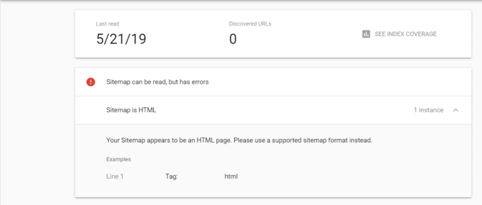 Html error search console How to solve Sitemap HTML Error on Search Console